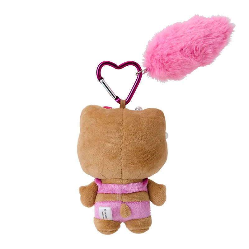 Sanrio Tanned Hello Kitty Mascot Keychain with Tail | Leopard – an