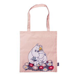 Recycled Cotton Tote Bag Moomin Hug Pink