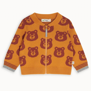 Twix Jaquard Knit Cardigan | Honey Bear
