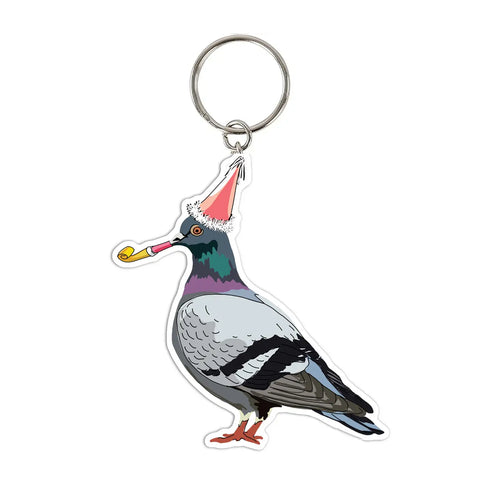 New York Pigeon Keychain