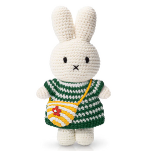 Miffy And Her Striped Bag | Green Dress