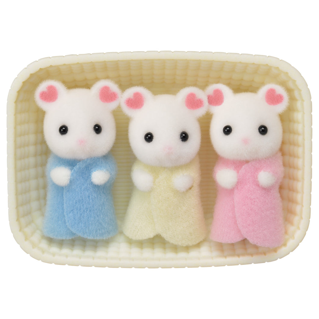 Marshmallow Mouse Triplets