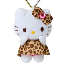 Sanrio Hello Kitty Mascot Keychain with Tail | Leopard