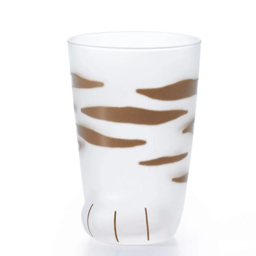 Cat Paw Drink Glass | Brown Tabby