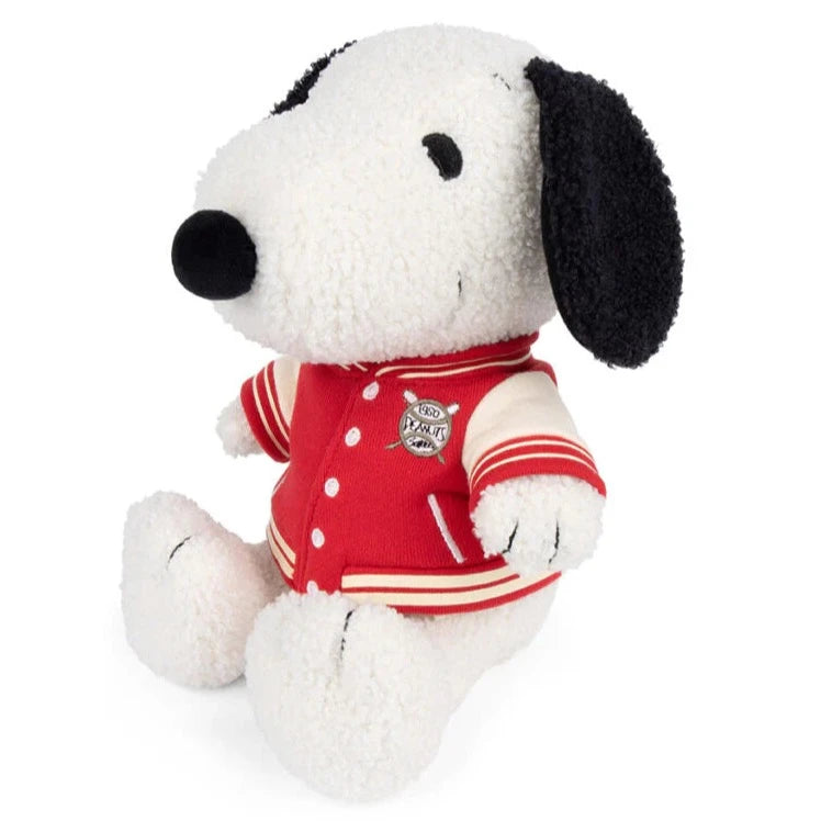 PEANUTS SNOOPY Plush Sitting with Varsity Jacket