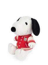 Snoopy Sitting with Varsity Jacket