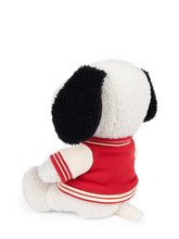 Snoopy Sitting with Varsity Jacket