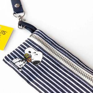 Bouquet Lanyard Zip Wallet | Pinstripes