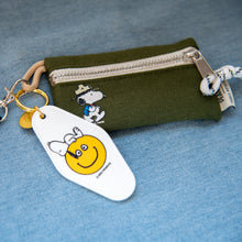 Snoopy Classic Lanyard Zip Wallet | Olive Green
