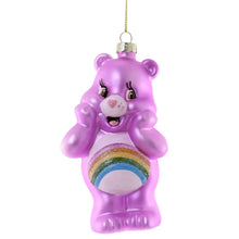 Rainbow Bear Glass Ornament