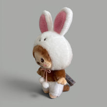 Monchhichi in Plushie Rabbit Suit | White