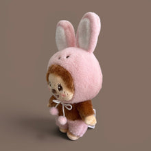 Monchhichi in Plushie Rabbit Suit | Pink