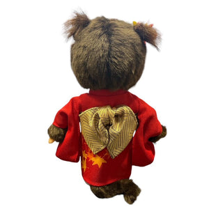 Monchhichi in Maple Leaves Kimono