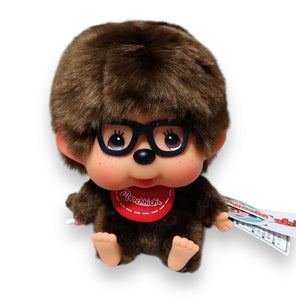 Sitting Monchhichi with Glasses