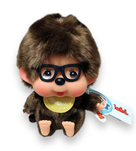 Sitting Monchhichi with Glasses