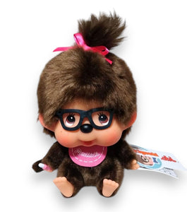 Sitting Monchhichi with Glasses