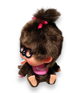 Sitting Monchhichi with Glasses