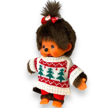 Monchhihci Girl With Top Ponytail in Christmas Sweater