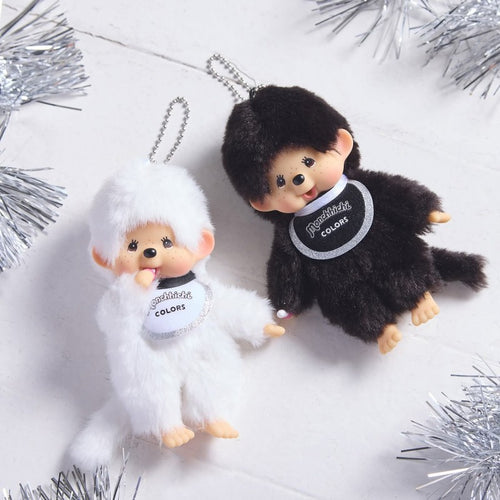 Monchhichi Colours Bag Charm Black and White