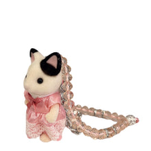 Calico Critters Bag Charm | Rose Tuxedo Cat