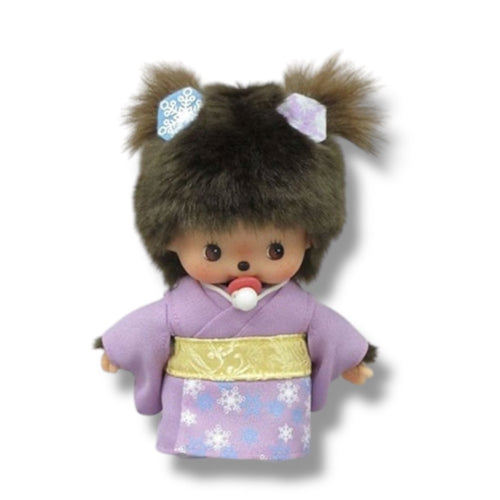 Bebichhichi in Purple Snow Flakes Kimono