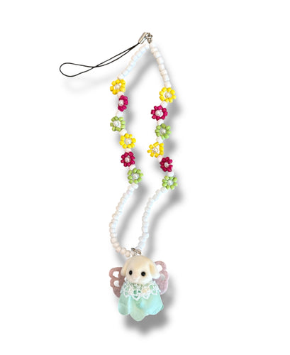 Flora Rabbit Baby Bag Charm | Phone Strap