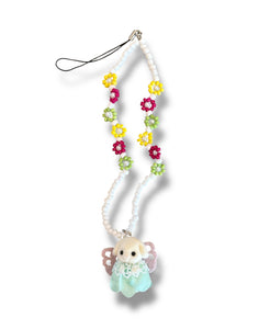 Flora Rabbit Baby Bag Charm | Phone Strap
