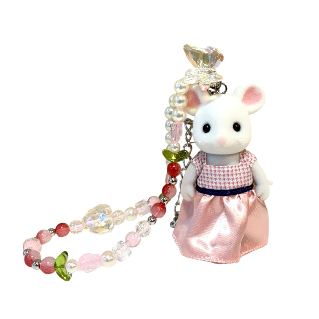 Calico Critters Bag Charm | Bianca Marshmallow Mouse