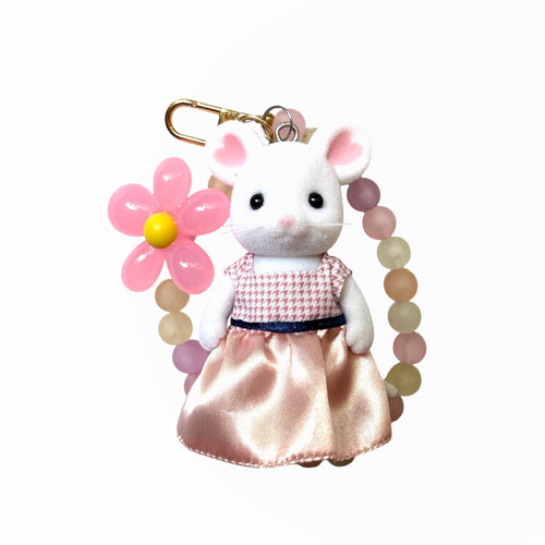 Calico Critters Bag Charm | Bianca Marshmallow Mouse