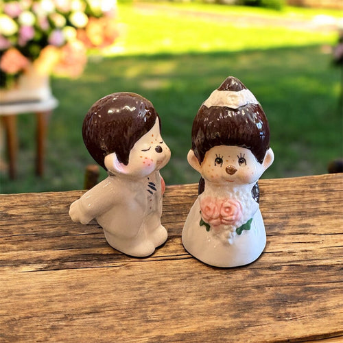 Ceramic Wedding Monchhichi Set