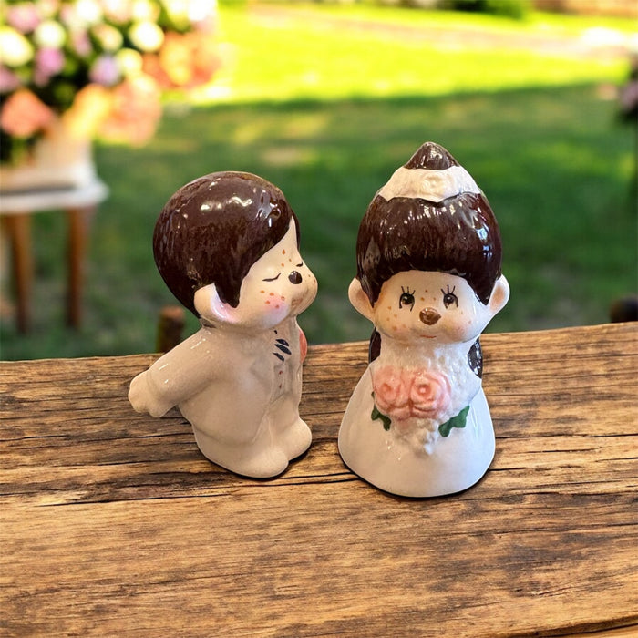 Ceramic Wedding Monchhichi Set