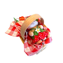 Berry Babies Charm in Tiny Basket | Standing Fennec Fox