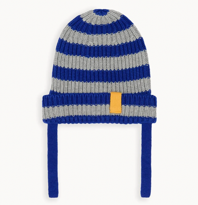 Fizzer Knitted Ribbed Hat | Blue