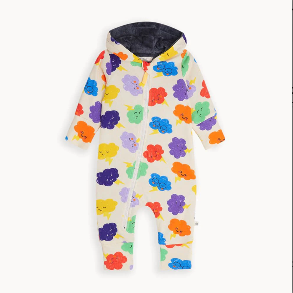 Pearldrop Snowsuit Lined With Faux Fur | Rainbow Cloud