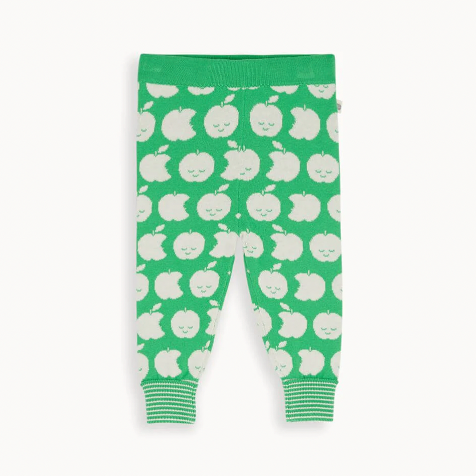 Spangle Knit Trouser |Pea Apple