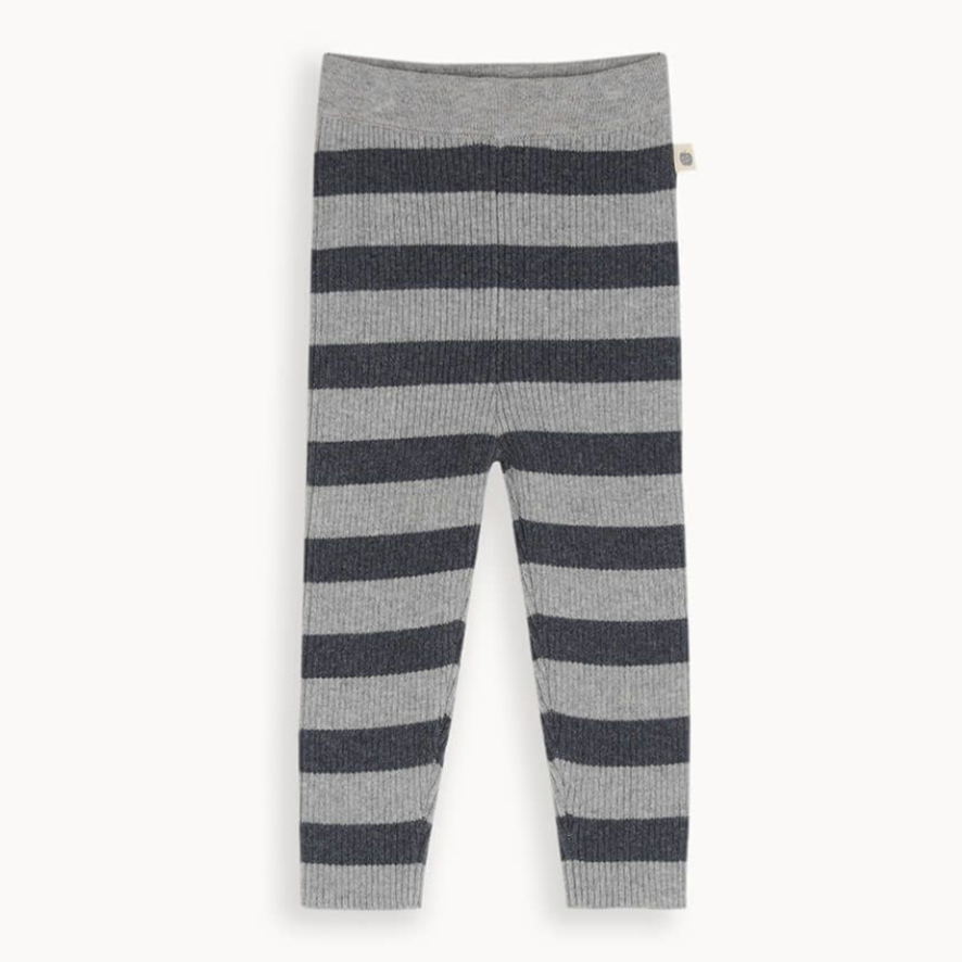 Twister Ribbed Knit Leggings | Grey