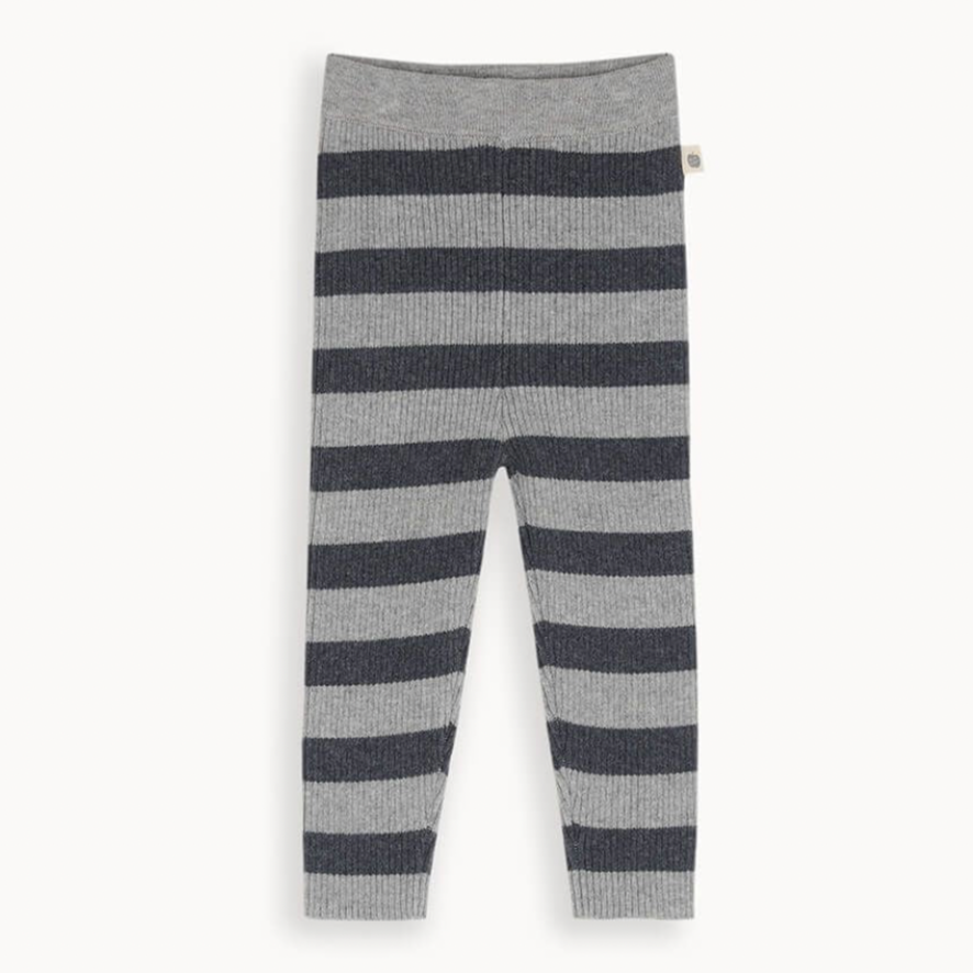 Grey ribbed knit sales leggings