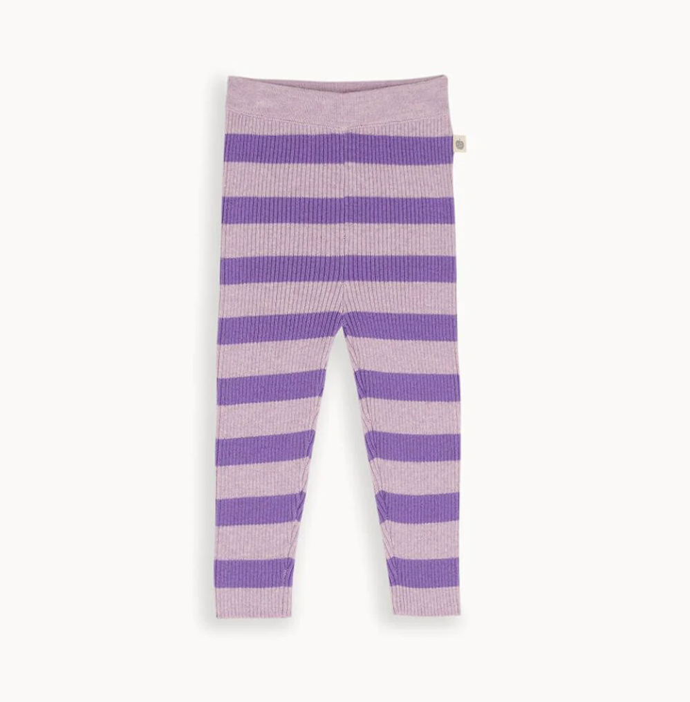Twister Ribbed Knit Leggings | Lilac