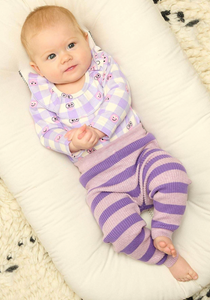 Twister Ribbed Knit Leggings | Lilac