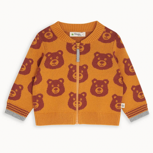 Twix Jaquard Knit Cardigan | Honey Bear