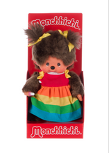 Monchhichi Girl Rainbow Dress Plush