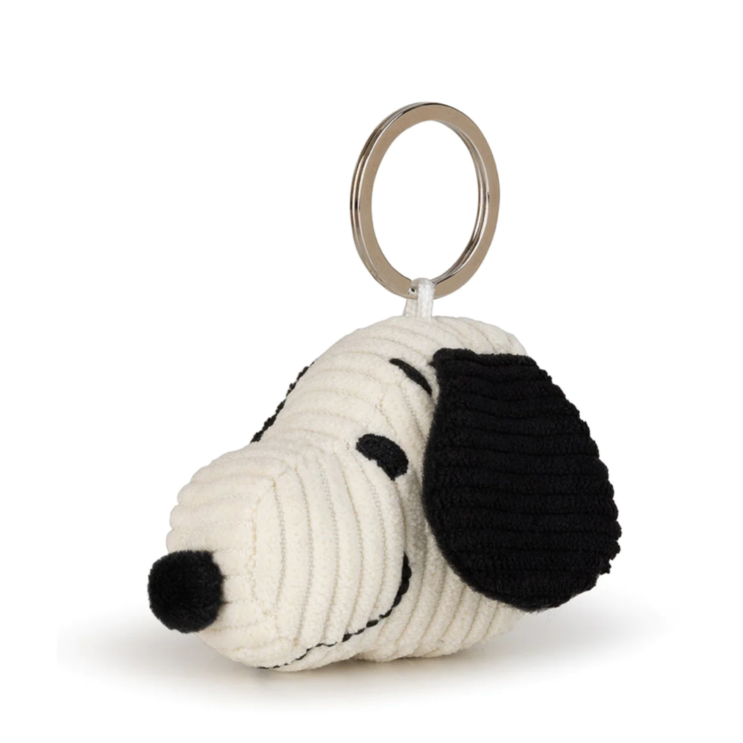 PEANUTS Corduroy Snoopy Head Keychain