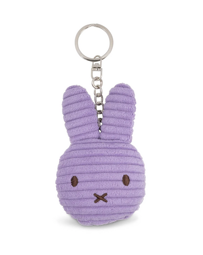 Miffy Flat Corduroy Keychain | Lilac