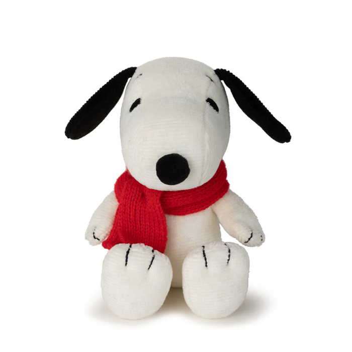 Sitting Corduroy Snoopy With Scarf