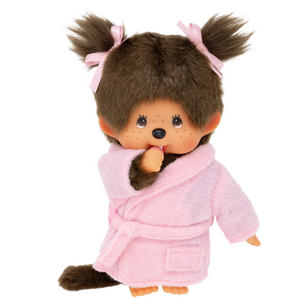 Monchhichi in Pink Bathrobe