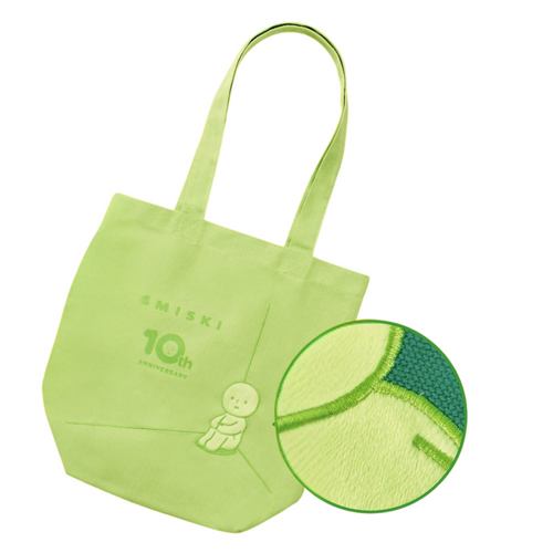 Smiski 10th Anniversarry Tote Bag | Lime Green