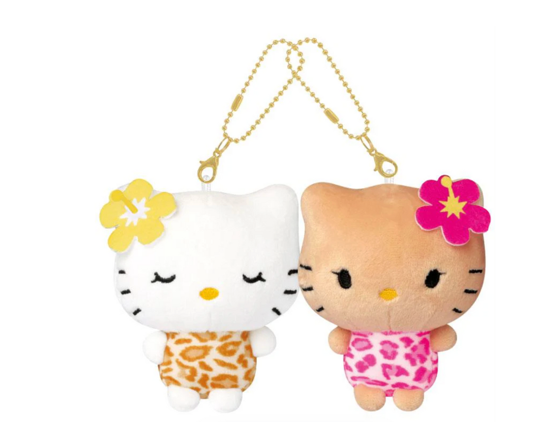 Hello Kitty & Mimmy Plush Keychain Small | Leopard – an.mé /ahn-may/