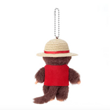 ONE PIECE × Monchhichi Luffy Keychain
