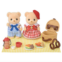 Sylvanian Families Calico Critters Biscuit Bear Brother & Sister Picnic Lunch Set