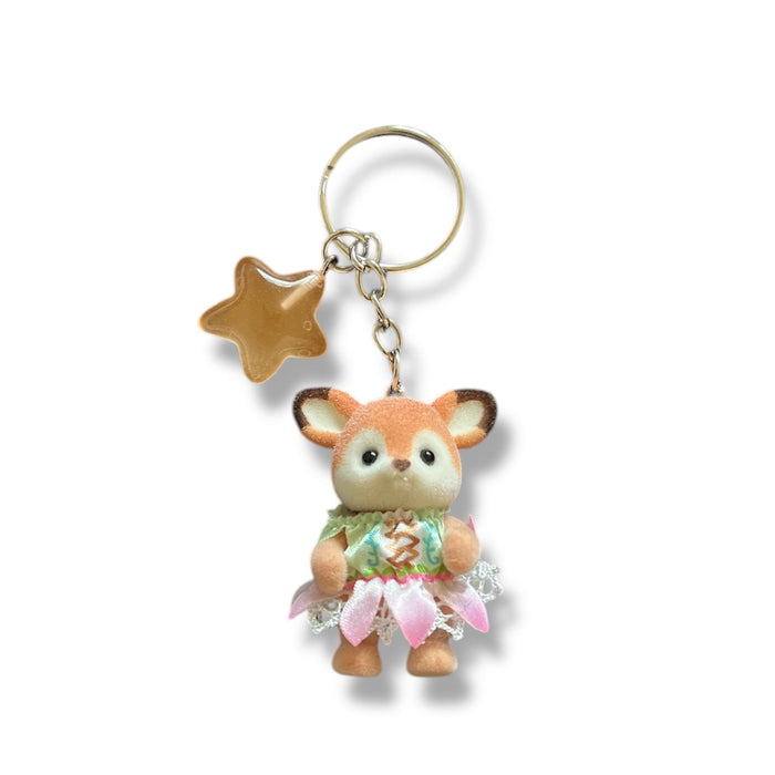 Lucia the Deer Baby Keychain | Orange Star